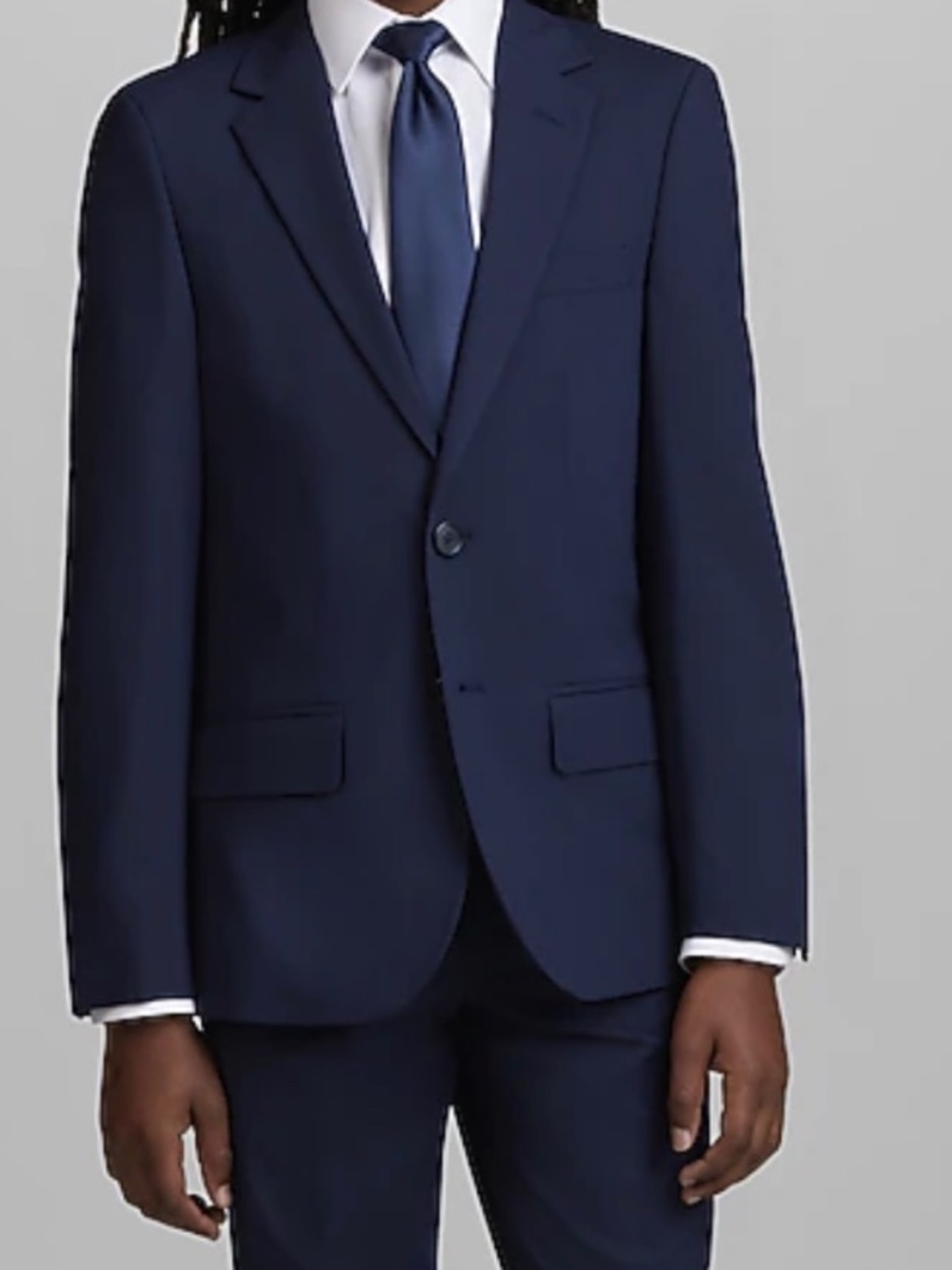 BOYS Navy Blue Suit Jacket Sz 16